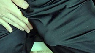 These Soft Shorts Rub My Bare Pussy Lips Teasing Without Underwear!