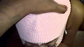 Masked curvy baddie chokes down monster BBC balls deep