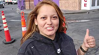 hubby parody where cubby milf's big tits and tight pussy get missionary pounded naked on bed