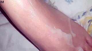 Huge cumshots and creampies drench delicious body of amateur slut wife