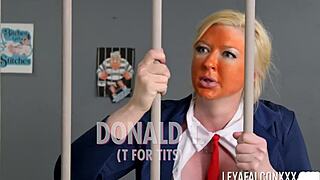 Leya Falcon's blonde holes gape massively for America