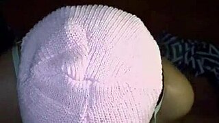 Masked curvy baddie chokes down monster BBC balls deep