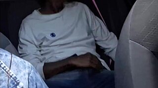 Naughty Redhead Driver Catches Public Car Masturbation