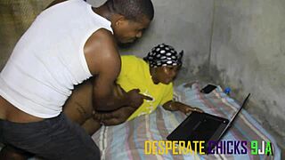 amateur ghetto couple with big asses and swollen pussies fuck missionary and doggystyle