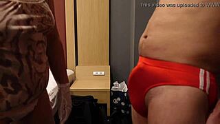 Bloomers Hide Erect Cock from Sadistic Slaps and Kicks!