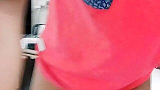 small clitty femboy shows off her workout skills to boyfriend on video call