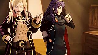 Amateur family meets up casually in home setting