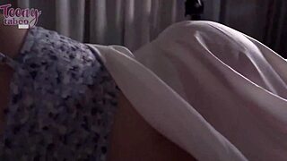 Boss picks up babysitter Minxx Marley bends her over for creampie pussy fuck deepthroat cowgirl