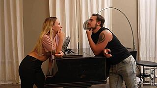so this cuckold goddess with big tits dominates her old man in homemade fetish play