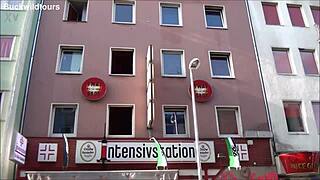 strolling kaiserstraße sights in hanover germany casually