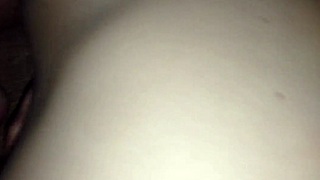 damn she takes multiple creampies deep in her tight shaved pussy