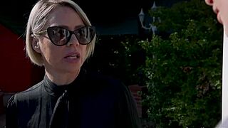 gardener binds chokes fucks stepmom and teen in garden