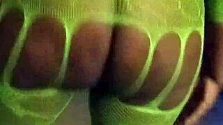 Big booty ebony cousin shakes her massive tits and ass dancing fully naked