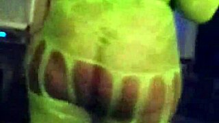 Big booty ebony cousin shakes her massive tits and ass dancing fully naked