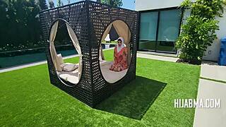 Shy rich muslim milf fucks handyman cowgirl pov