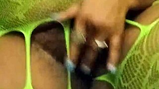 Big booty ebony cousin shakes her massive tits and ass dancing fully naked