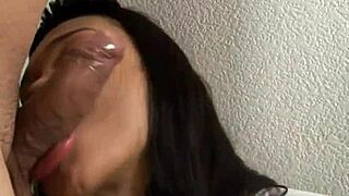 Tranny Deepthroats Huge Cock In Hardcore Face Fuck Frenzy!