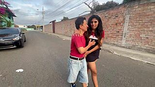 Having fun group ass worshiping sex in public park with whore girlfriend and horny stranger