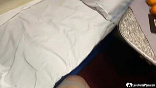 waking roommate for barefoot dorm doggystyle and handjob pounding