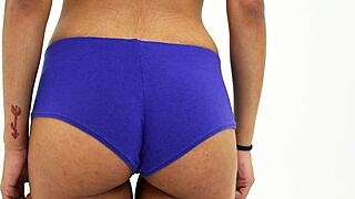 Vintage Ebony Teen Khalifa Shakes Her Antique Black Ass in Retro Booty Action