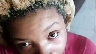 ebony princess deepthroats massive black cock in silent pov suck