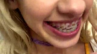 petite teen slut khloe kapri sucks cock pov exposed in public