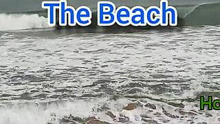 Beach Romance Turns To Hardcore Ebony Pounding In House