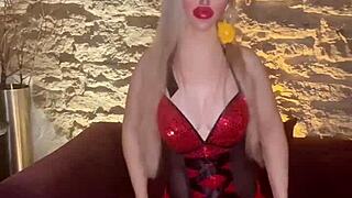 hey blonde celebrity goddess controls you with her findom belly dancer moves...