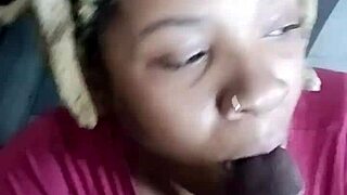 ebony princess deepthroats massive black cock in silent pov suck