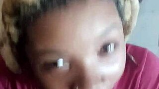 ebony princess deepthroats massive black cock in silent pov suck