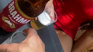 flashing boldly in bar next to married stranger