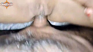 Desi village girlfriend's tight pussy takes first time pounding from boyfriend at home