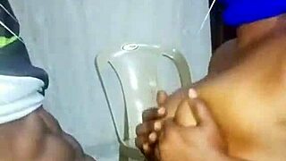 Yo, check out this unfaithful mistress getting fucked lightly with big black cock and cum on tits