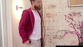 laney grey slips from nuru massage onto big cock ride fast