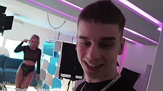 backstage newbie mila ray takes her first monster cock 1on1 deepthroat and rough