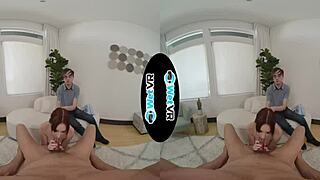 Melanie Marie humiliates boyfriend watching her pussy pounded by monster cock