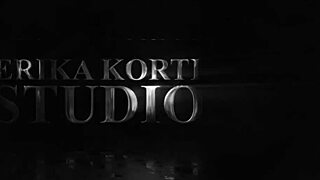 horny vika's first wild double black cock penetration gaping ride eks601-01