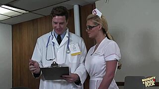busty blonde nurse ass drilled hard by hung doctor