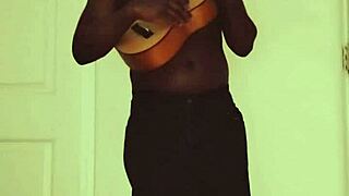 girl keeps dancing wildly lost in the upbeat rhythm