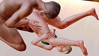 old man explores sweet young girl's body in steamy anime hentai adventure