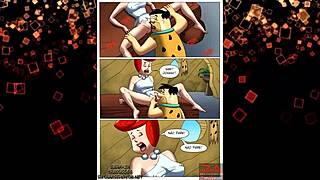 Hey Flintstones, watch her big ass shake while he fucks in the kitchen!