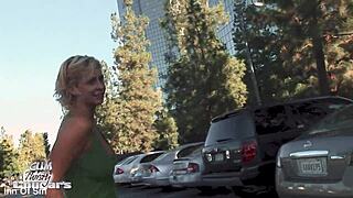 Phyllisha Anne's Parking Lot Pickup Ends in Milf Creampie Pound
