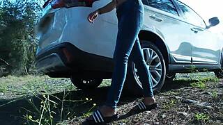 Desperate for piss stop or craving my cock in those tight blue jeans, tina?