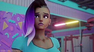 Sombra Rides Brigitte's Face During Naughty Workout!
