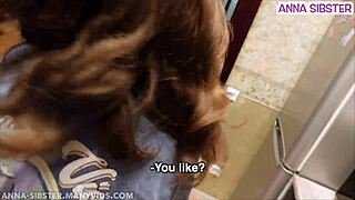 my pissed-off skinny college roommate turns horny after friday and begs for pov sex in dorm kitchen! 🔥🍆💦