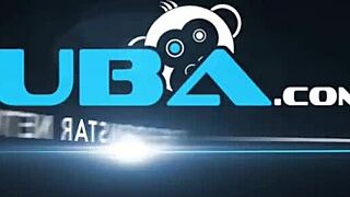 London Keyes Fingers Dripping Pussy in Sexy Red Lingerie Lounging on White Chair