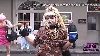 fat tuesday brings out all the flashing milf tits at the wild party.