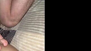 My young Mexican babe takes double penetration from two friends