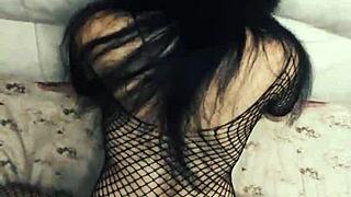 milf wife sneaks sex with husband's friend big cock in lingerie stockings pov homemade.