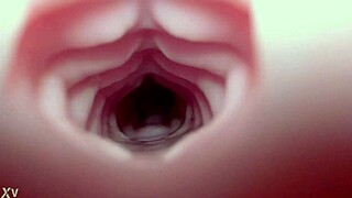 i pump quick creampie into emelie's tight ass with bad dragon toy